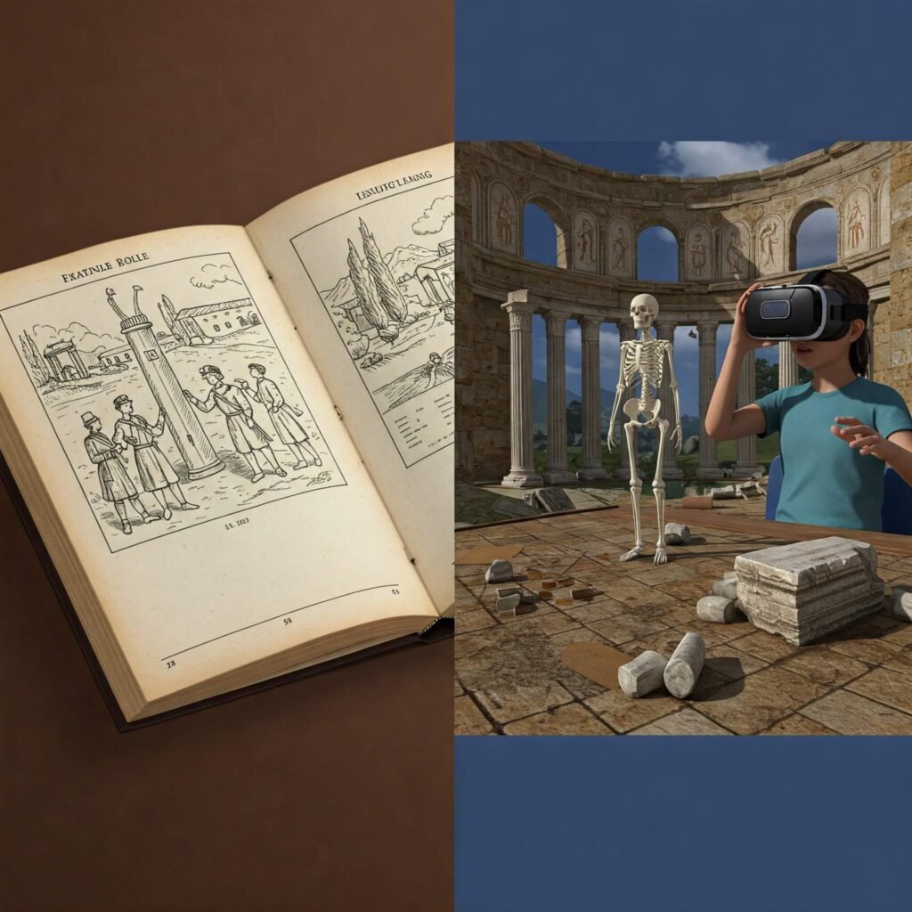 Textbook vs VR Learning