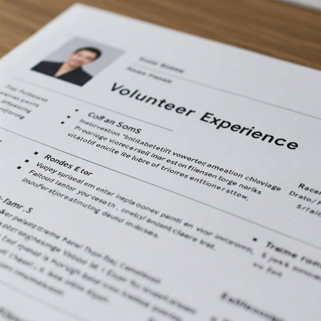 Resume Volunteer Experience Highlight