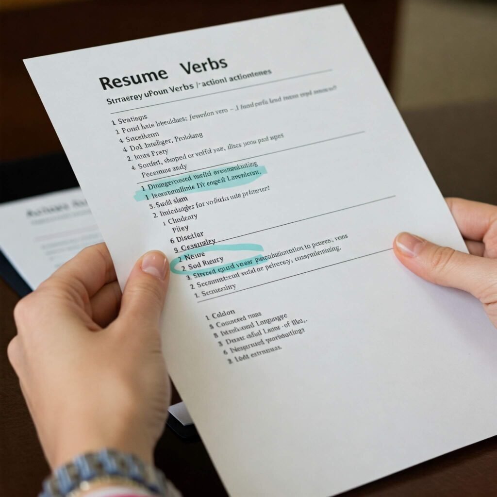 Choosing Resume Action Verbs
