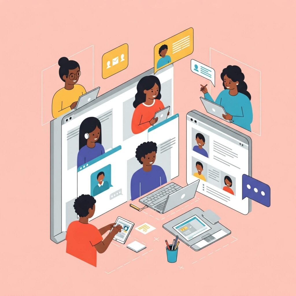 Diverse Students in Virtual Class