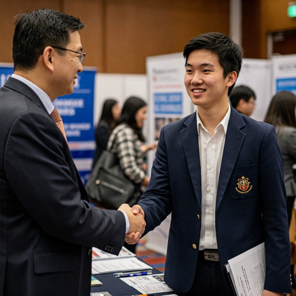 Handshake with Recruiter