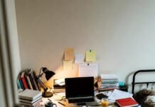 Top 10 Part-Time Jobs for College Students in 2025 Chaotic dorm desk with hustle and study mess