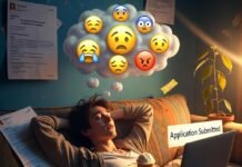 Top 10 Scholarships for U.S. Students in 2025 Exhausted student sprawled on couch with melting ice cream and scholarship emails