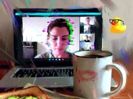 Best Teacher Training Programs You Can Join Online Crumpled TEFL certificate, messy desk, glitched Zoom class