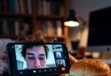 Why Blended Learning Is Gaining Massive Popularity Late-night Zoom with half-eaten burger setup