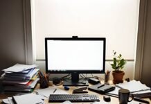 How to Choose the Right University for Your Career Goals Cluttered desk chaos during college panic