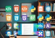 How to Pick the Best Online Courses for Career Growth Cluttered desk with glitching skill icons and spilled coffee