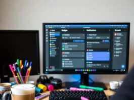 How Gamification Can Make Learning Addictive Messy desk with glowing gamified learning app