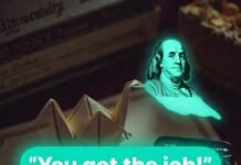 Why Skills-Based Learning Is Beating Traditional Degrees Origami diploma crane beside job notification and Udemy certificate