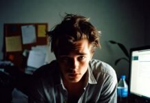 What Is Work-Study and How Can You Qualify? Chaotic work-study hustle in dimly lit dorm