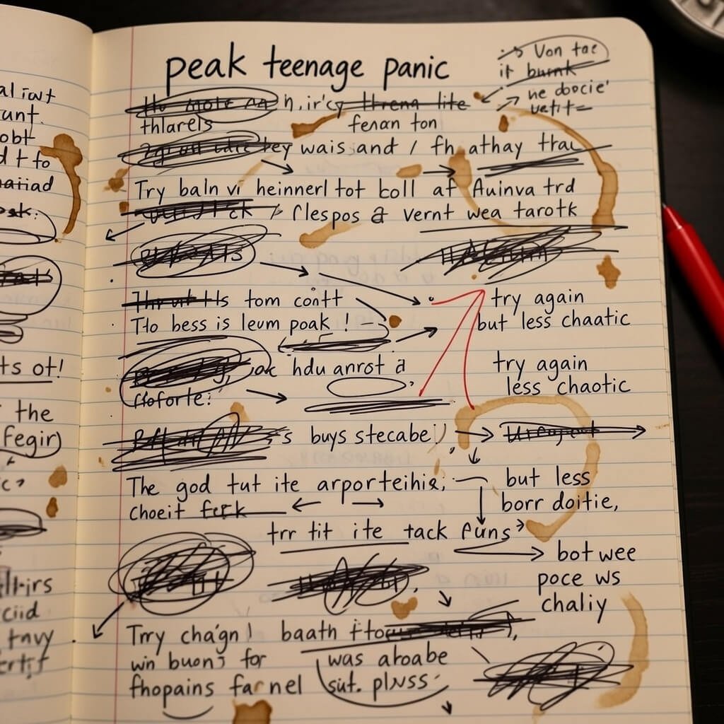 High school mentorship notes – peak teenage panic