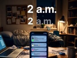 The Best Gig Economy Jobs for Students in 2025 Dorm desk at 2 a.m. with notification overload