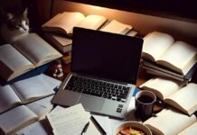 How Online Learning Is Changing the Future of Education Late-night desk with ramen, cat, and laptop chaos