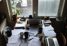 Cover Letter Examples That Landed Real Internships Messy desk with cover letters and rainy Seattle vibes