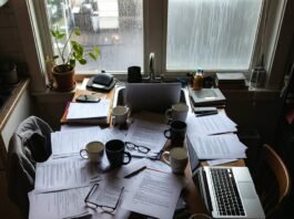 Cover Letter Examples That Landed Real Internships Messy desk with cover letters and rainy Seattle vibes