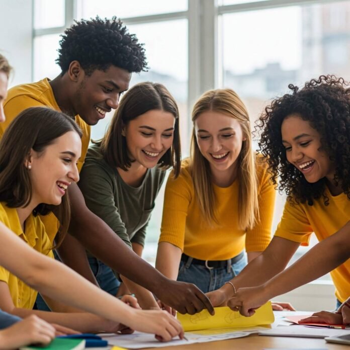 Students Networking Collaboration Students Networking Collaboration