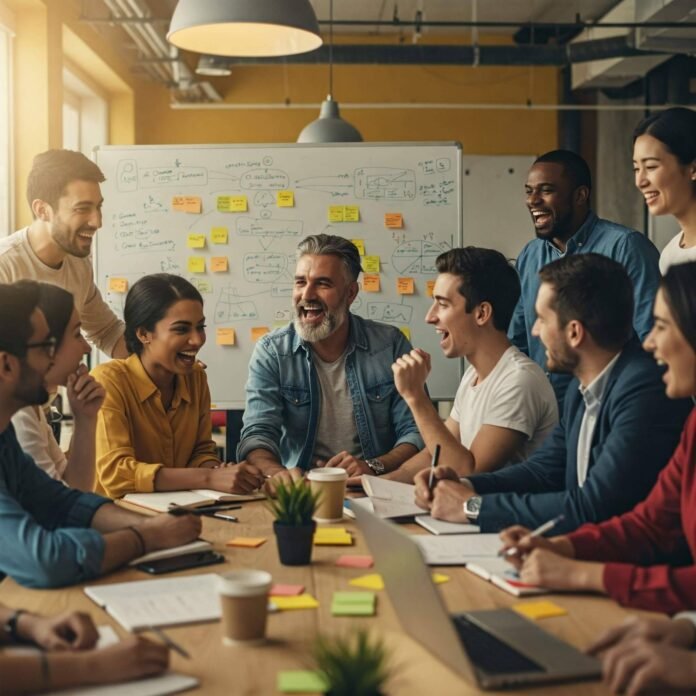 Team Collaboration in Modern Office